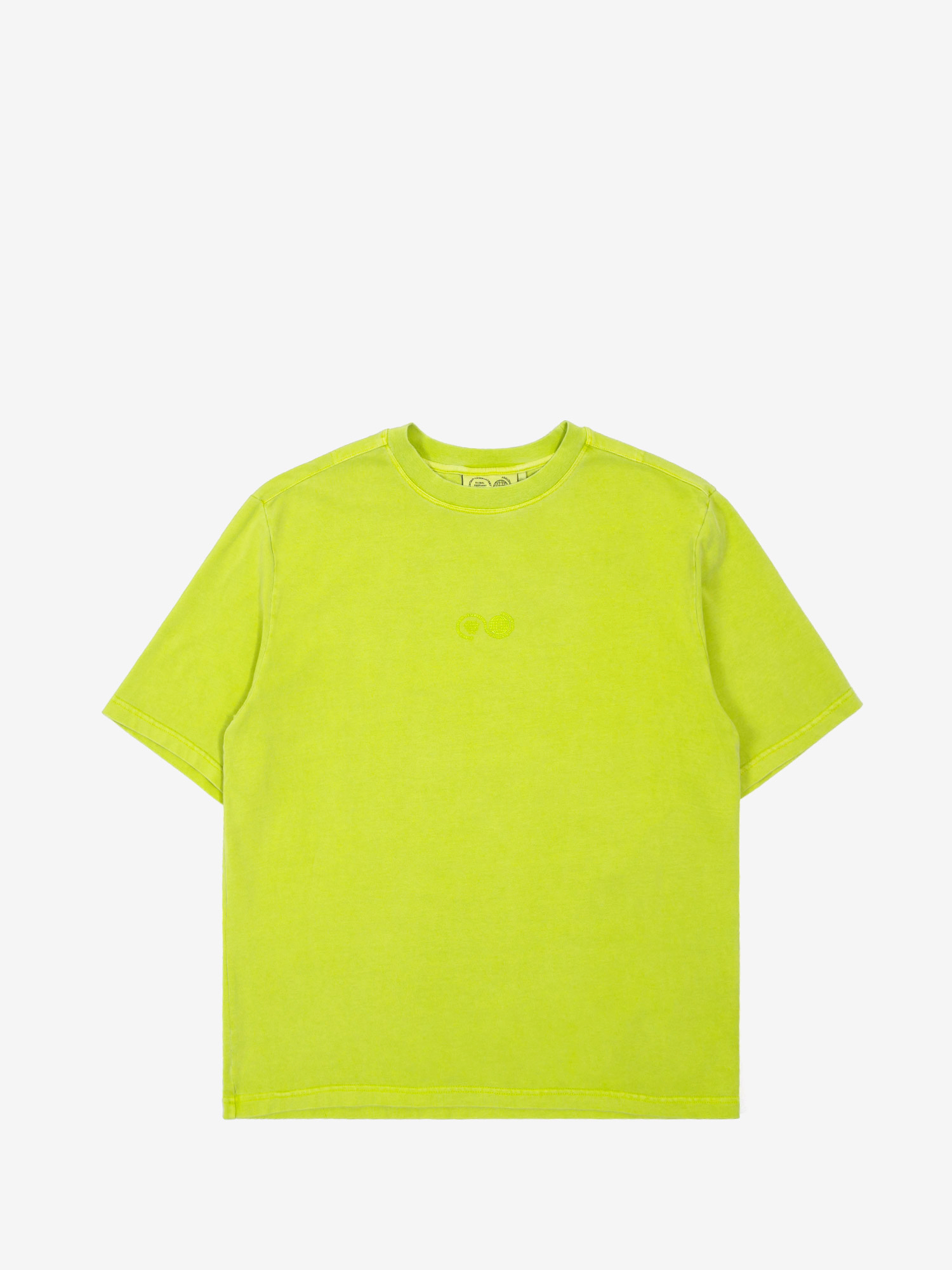 Featured image for “GARMENT DYED SHORT SLEEVE TONAL LOGO T-SHIRT LIME”