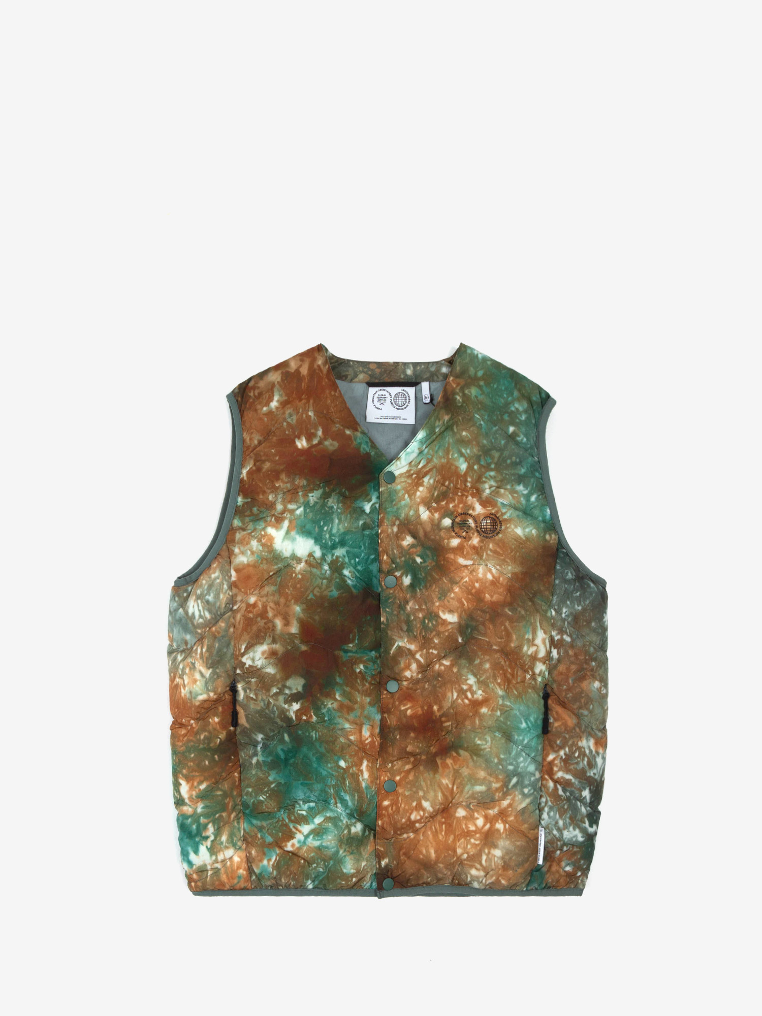 Featured image for “WAVE QUILTED VEST TIE DYE”