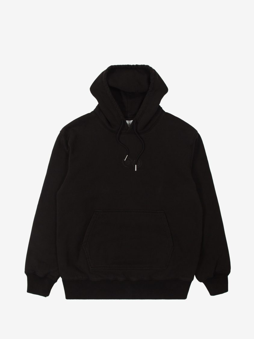 Garment Dye Black Hoody