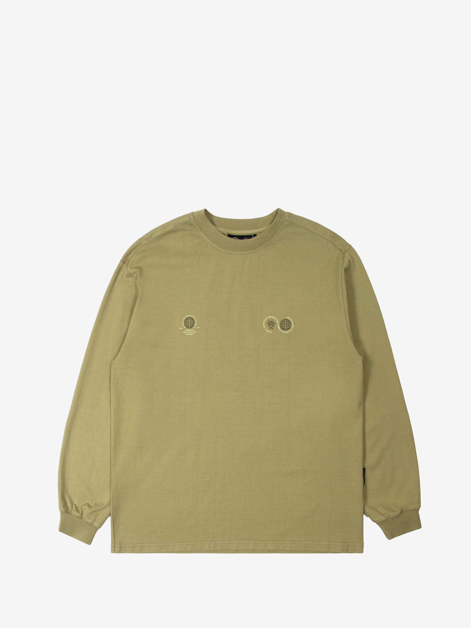 Featured image for “Globe Logo LS Tee Khaki”