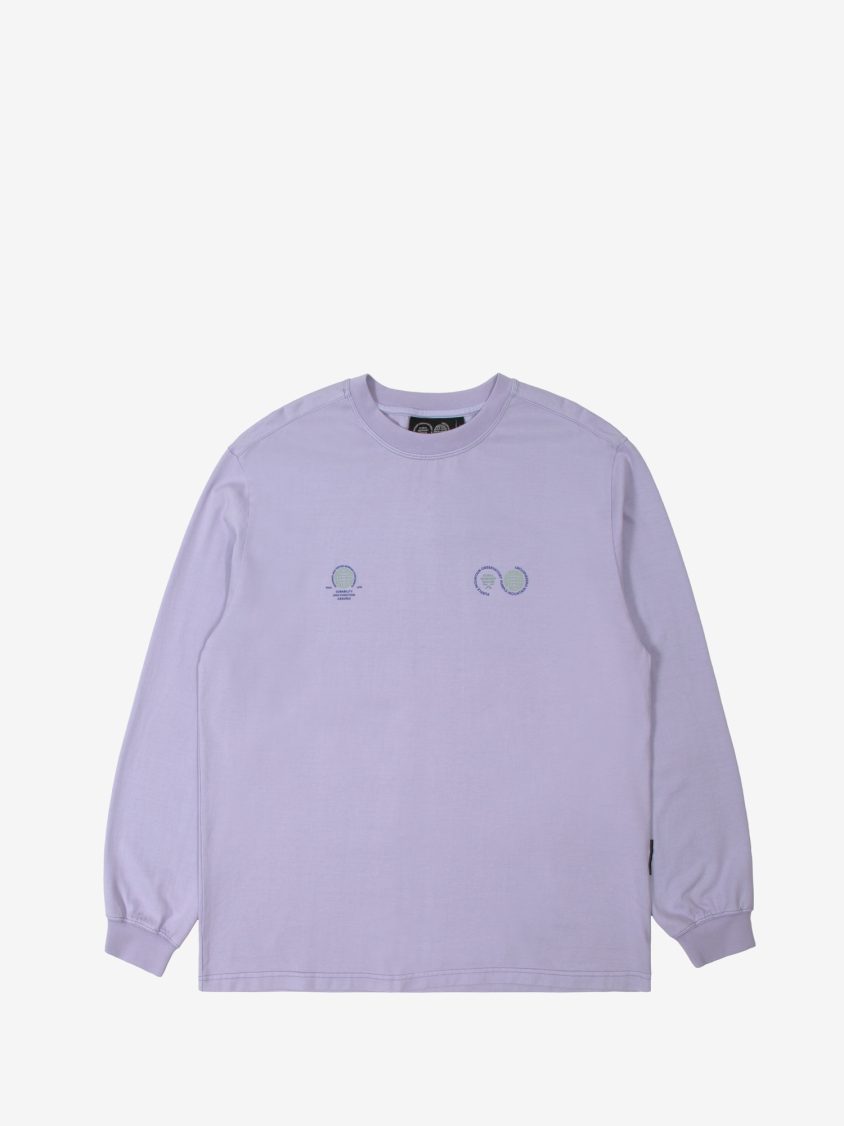 Globe logo long sleeve t-shirt lilac