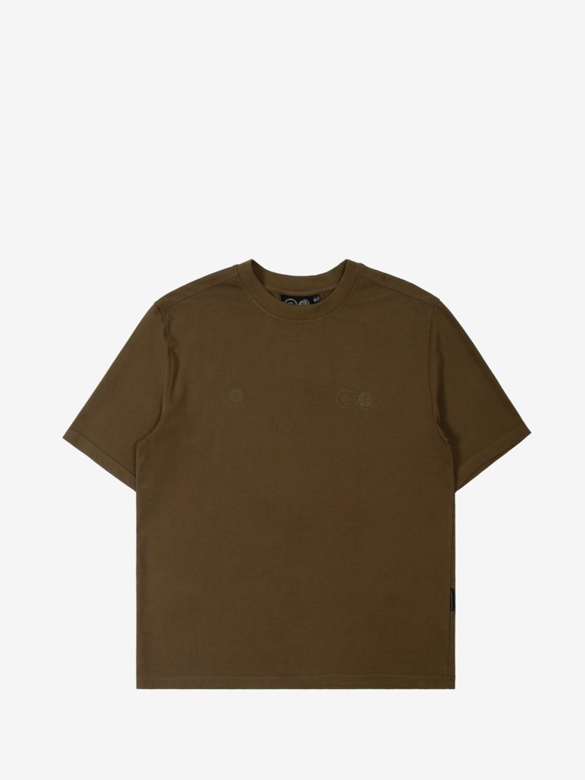 Tonal Logo SS Tee - Khaki