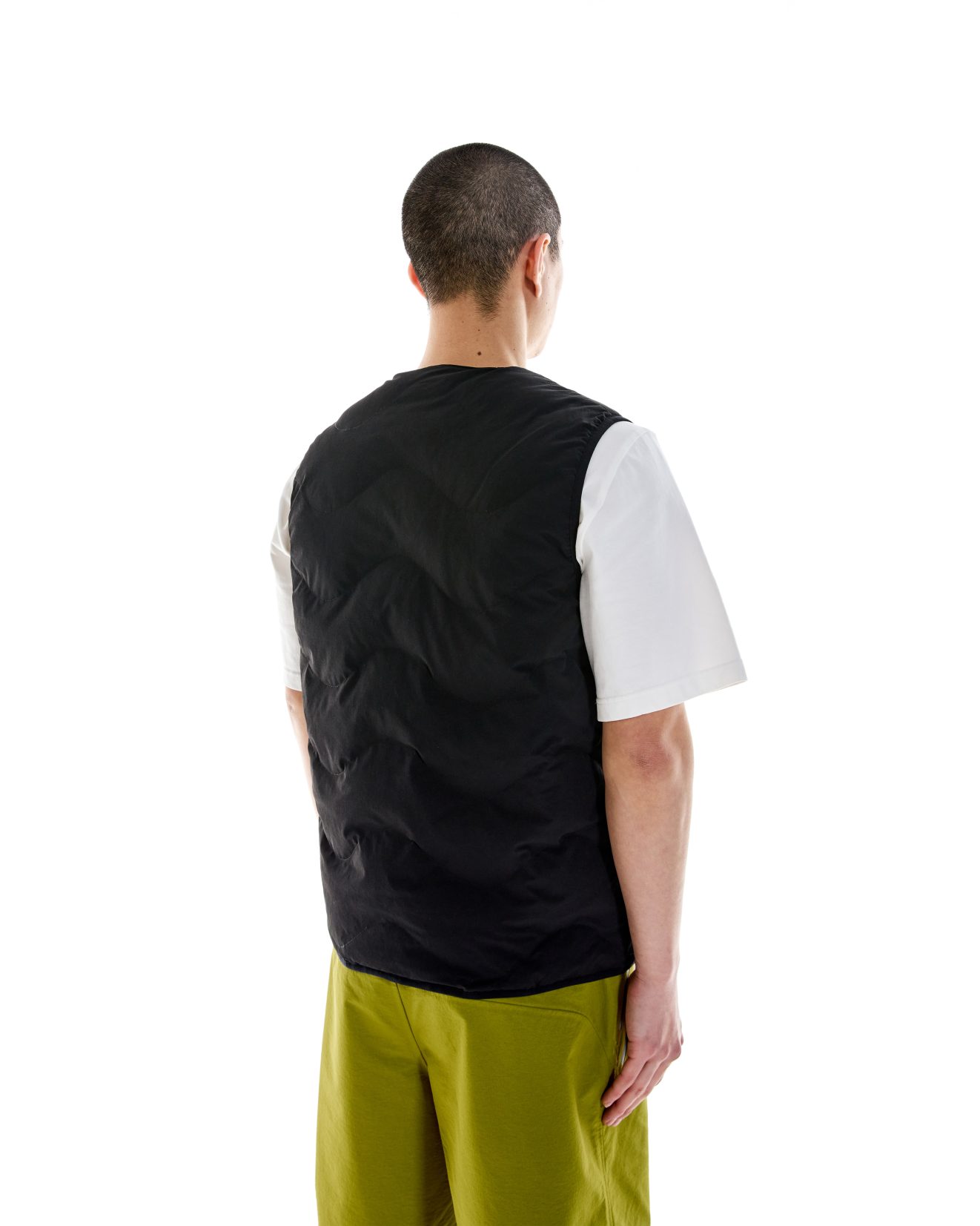 Waves Quilted Vest - Black - Image 5