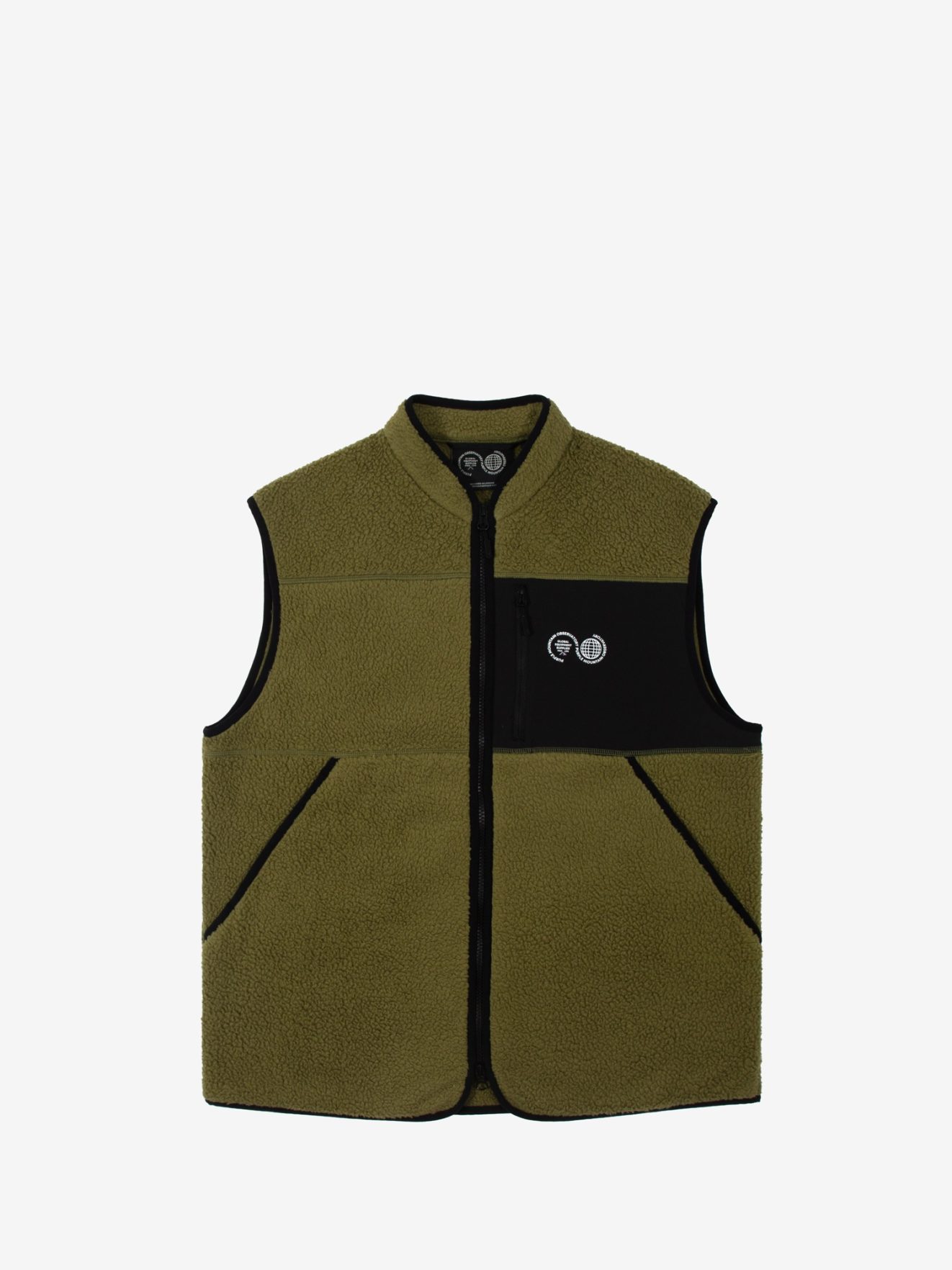 Sherpa Borg Gilet Khaki