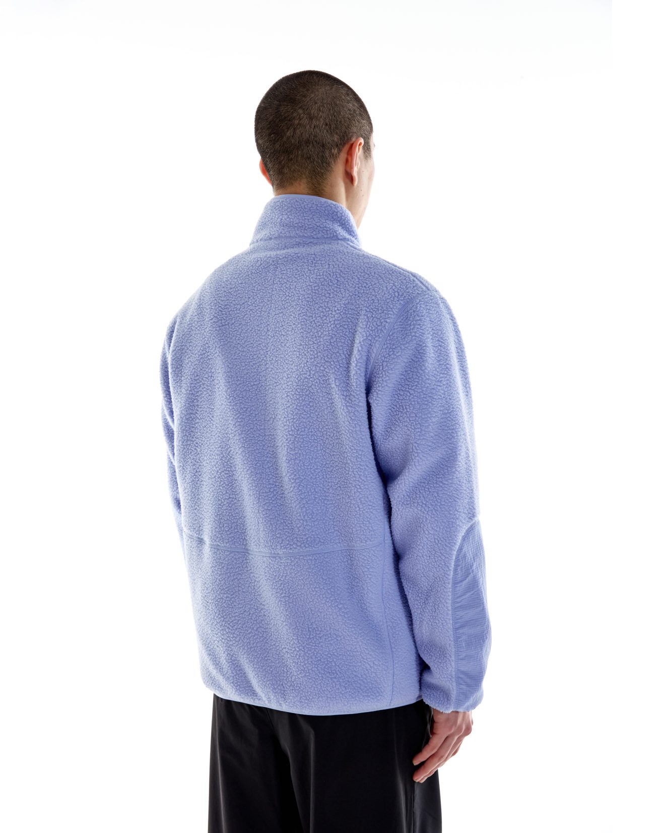 Borg Zip Through Fleece - Lilac - Image 5