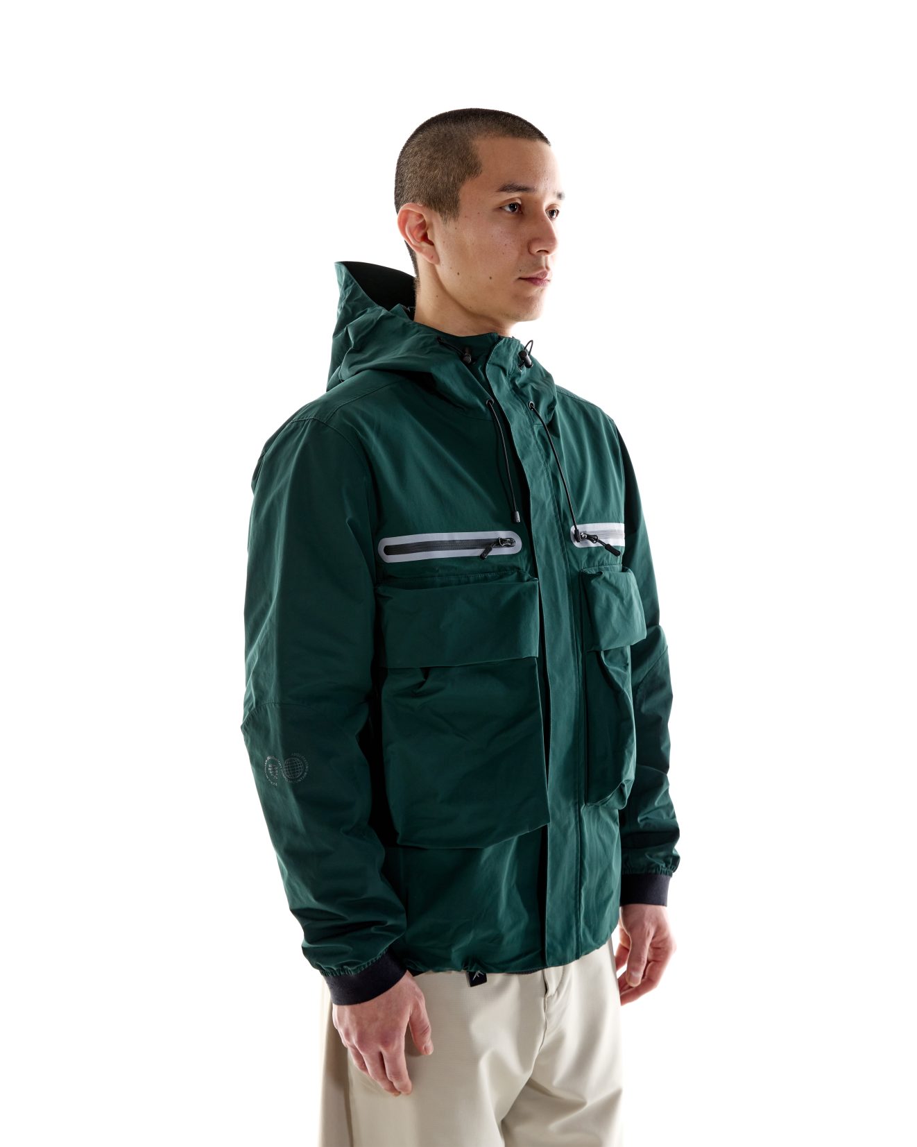 Hooded Climate Jacket - Pine Green - Image 3