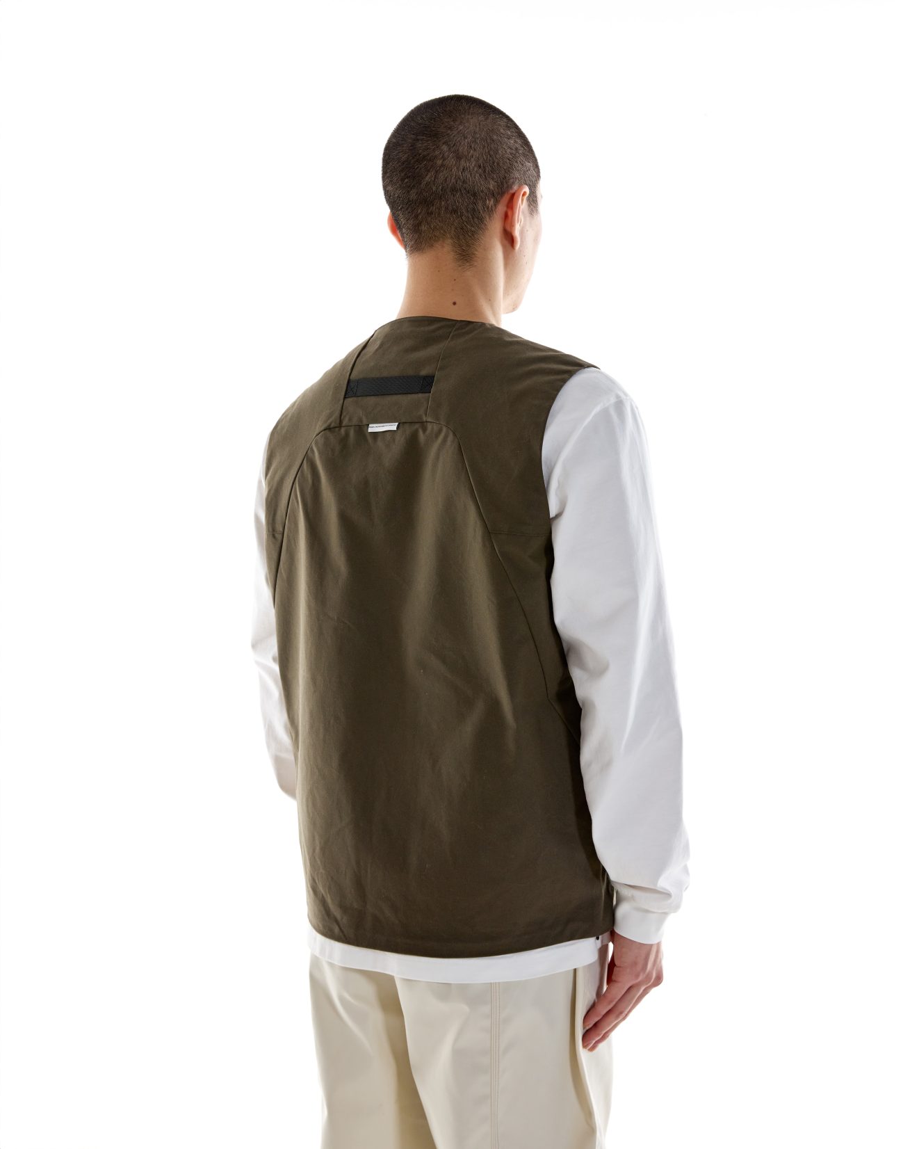 Cygnus Wax Gilet - P200 Washwax Khaki - Image 4