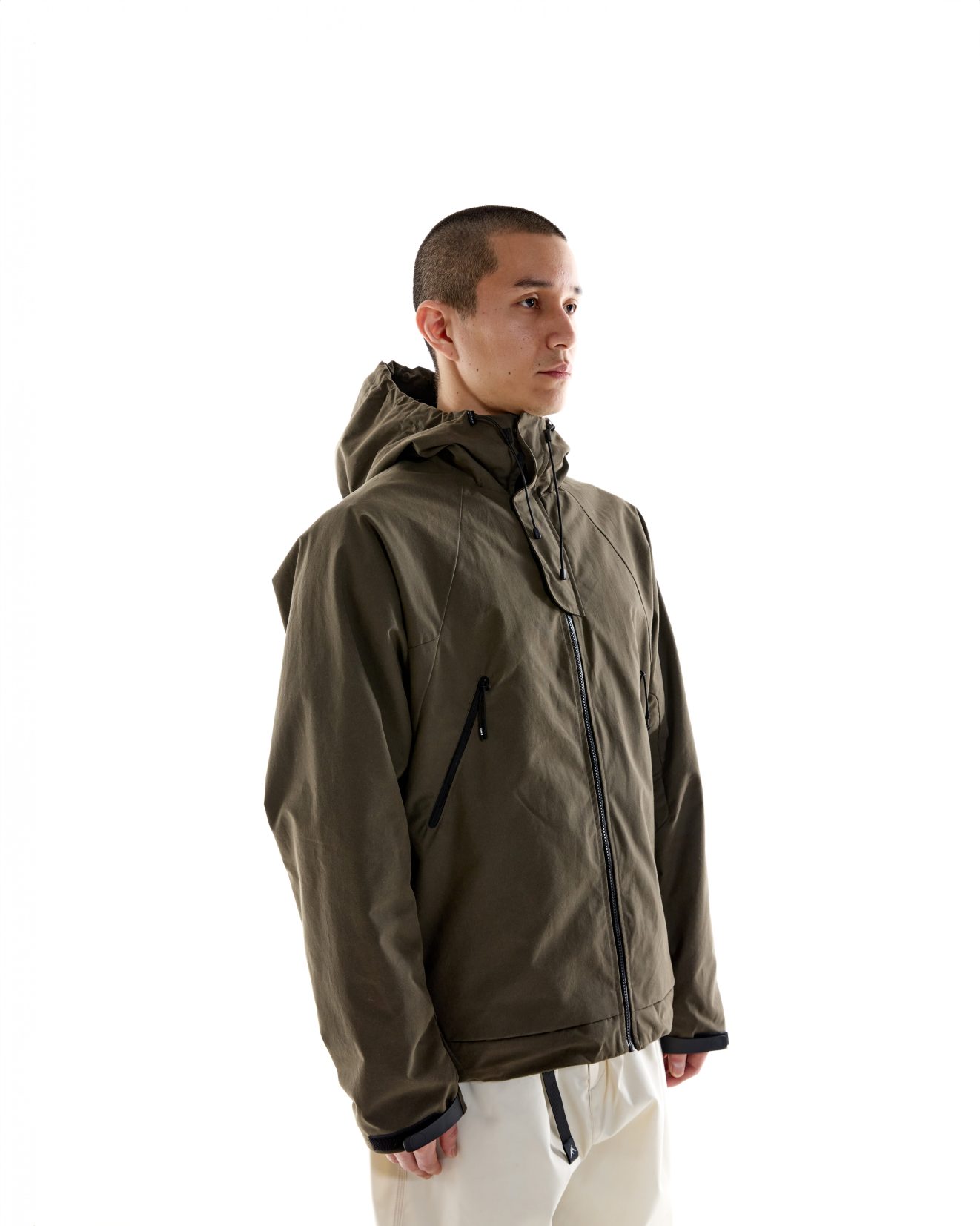 Cygnus Wax Jacket - P200 Washwax Khaki - Image 3