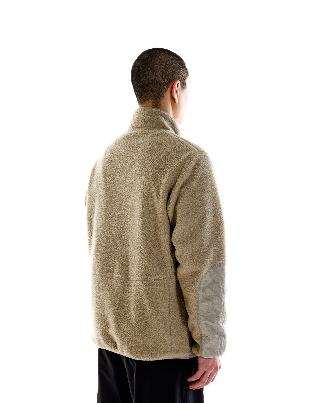 Borg Zip Through Fleece - Stone - Image 5