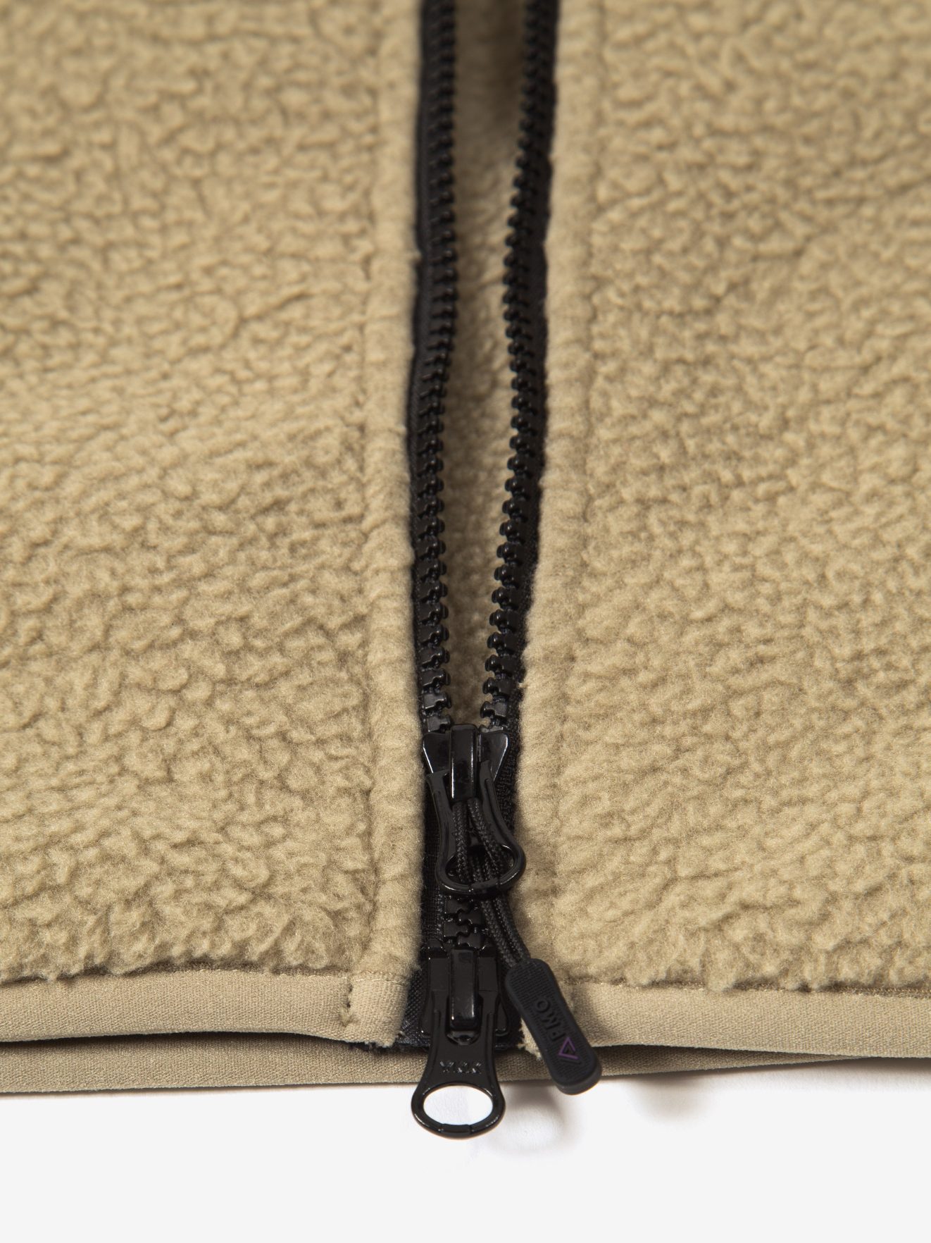 Borg Zip Through Fleece - Stone - Image 7