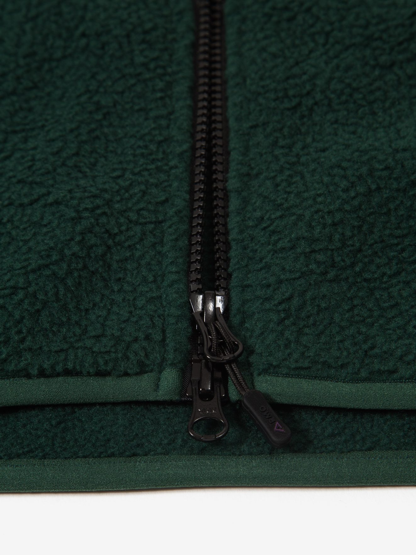 Borg Zip Through Fleece - Pine Green - Image 7